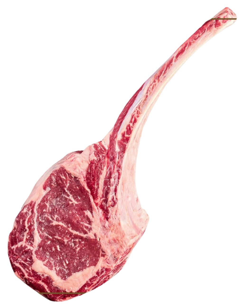 A dry aged tomahawk steak